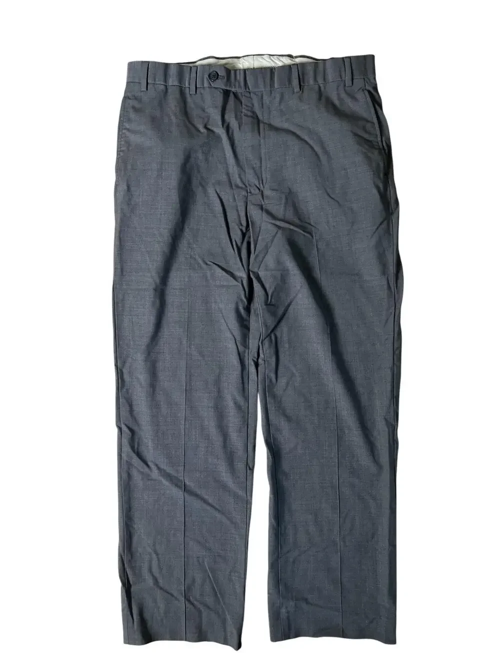 Brooks Brothers Pants Mens 34x34 Gray Dress Wool-Blend Fitzgerald Fit Slim
